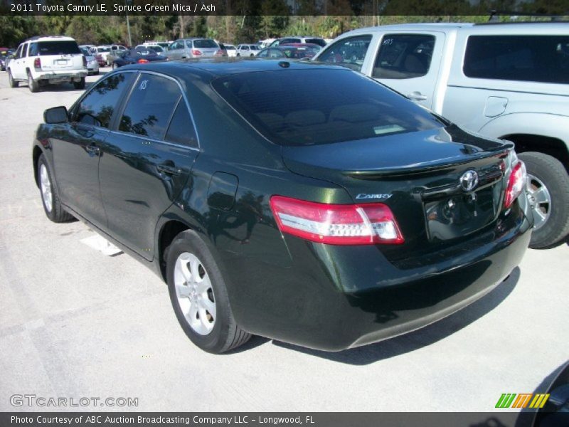 Spruce Green Mica / Ash 2011 Toyota Camry LE