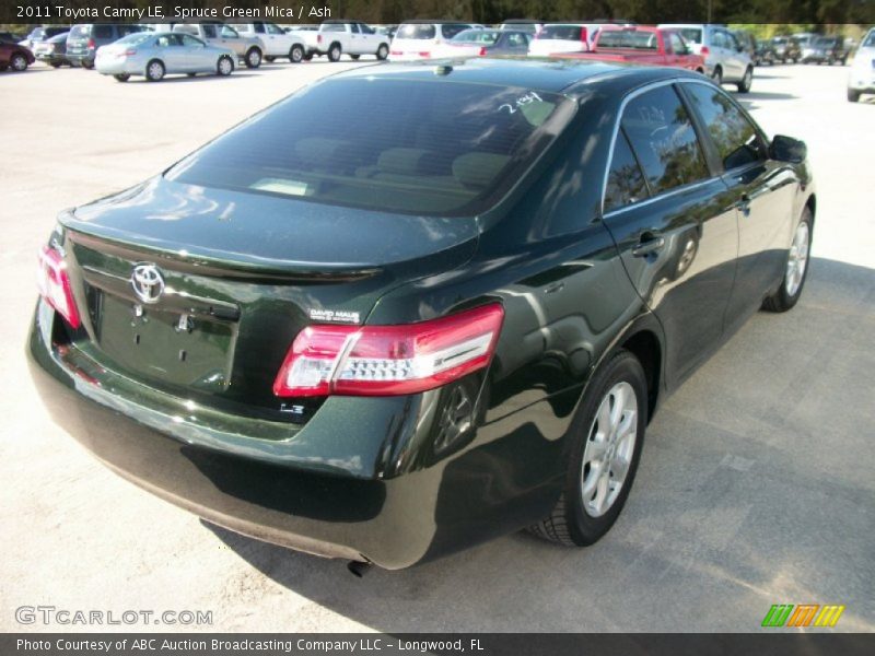 Spruce Green Mica / Ash 2011 Toyota Camry LE