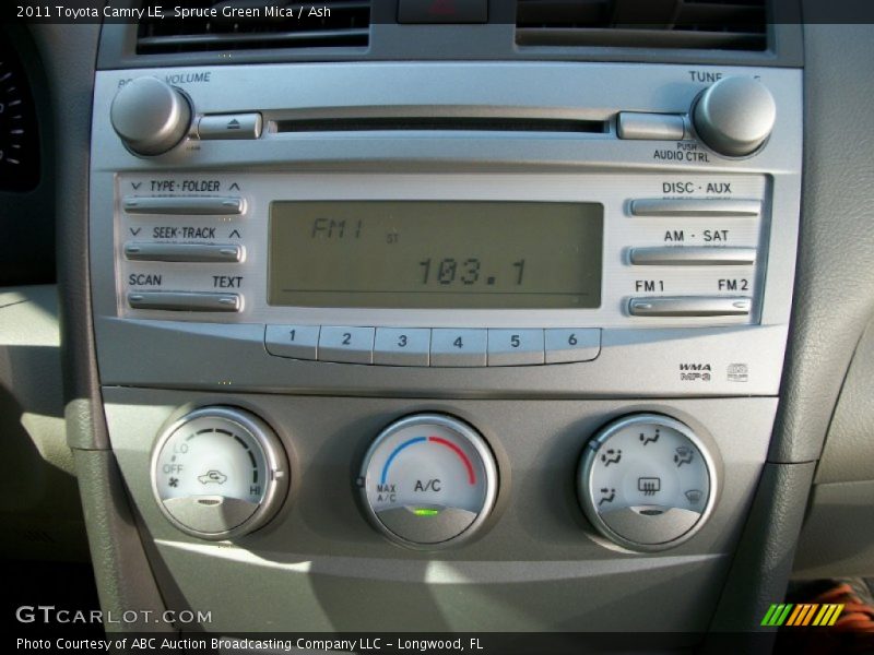 Spruce Green Mica / Ash 2011 Toyota Camry LE