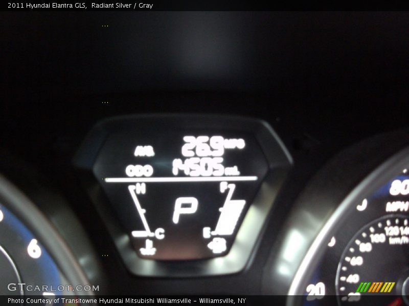 Radiant Silver / Gray 2011 Hyundai Elantra GLS