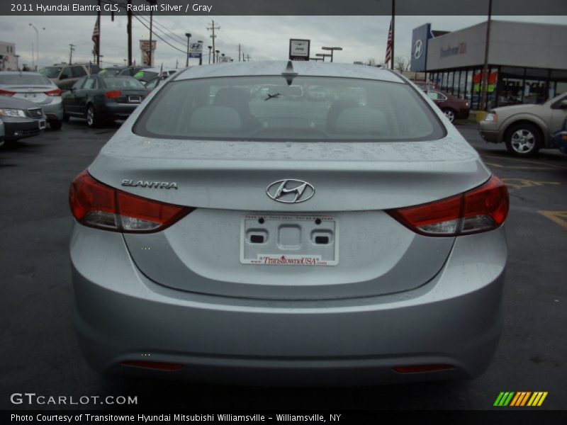 Radiant Silver / Gray 2011 Hyundai Elantra GLS