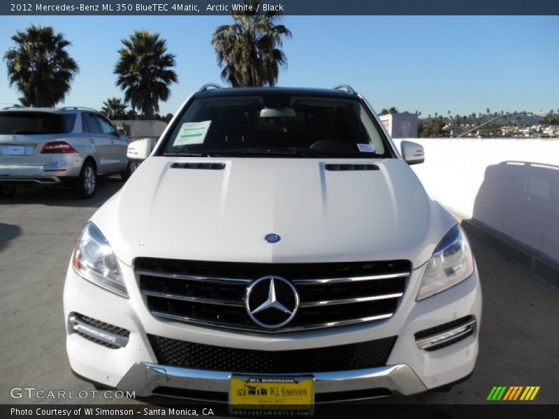 Arctic White / Black 2012 Mercedes-Benz ML 350 BlueTEC 4Matic