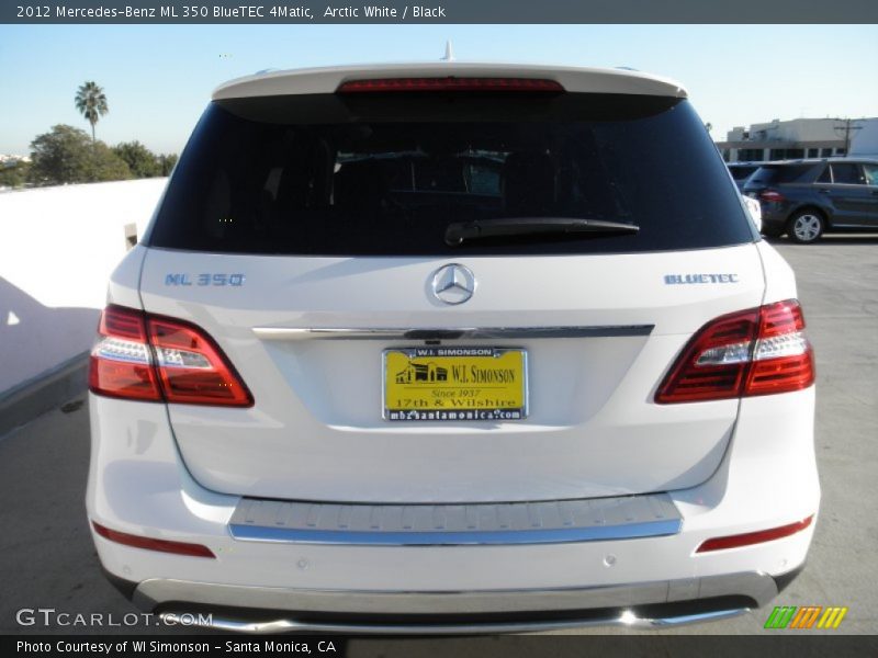 Arctic White / Black 2012 Mercedes-Benz ML 350 BlueTEC 4Matic