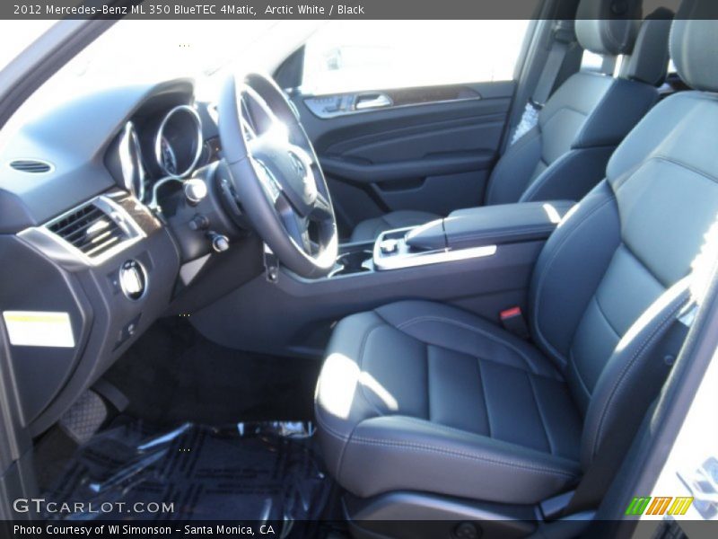 Arctic White / Black 2012 Mercedes-Benz ML 350 BlueTEC 4Matic