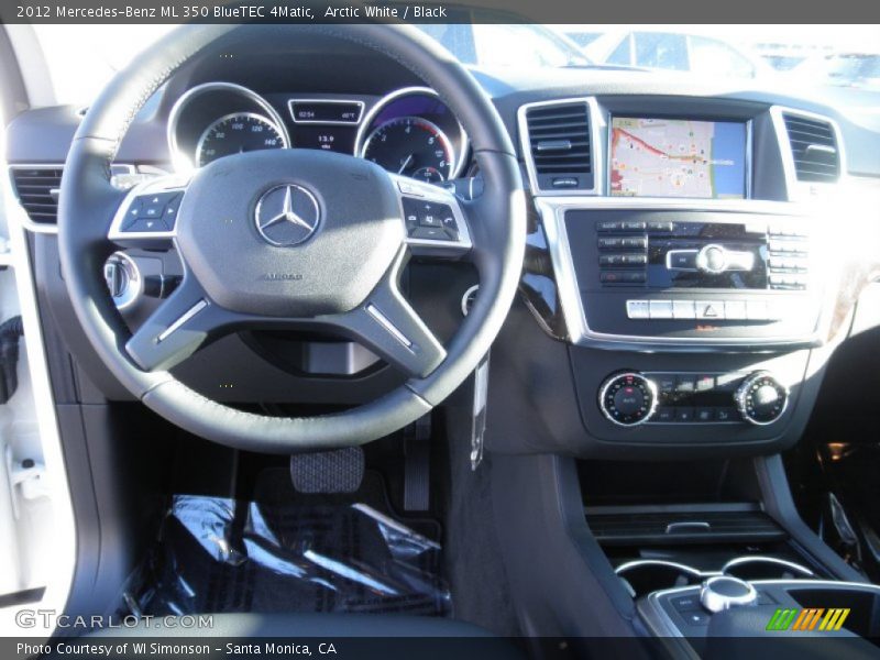 Arctic White / Black 2012 Mercedes-Benz ML 350 BlueTEC 4Matic