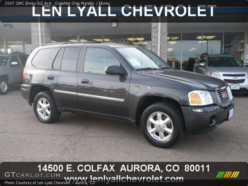 Graphite Gray Metallic / Ebony 2007 GMC Envoy SLE 4x4