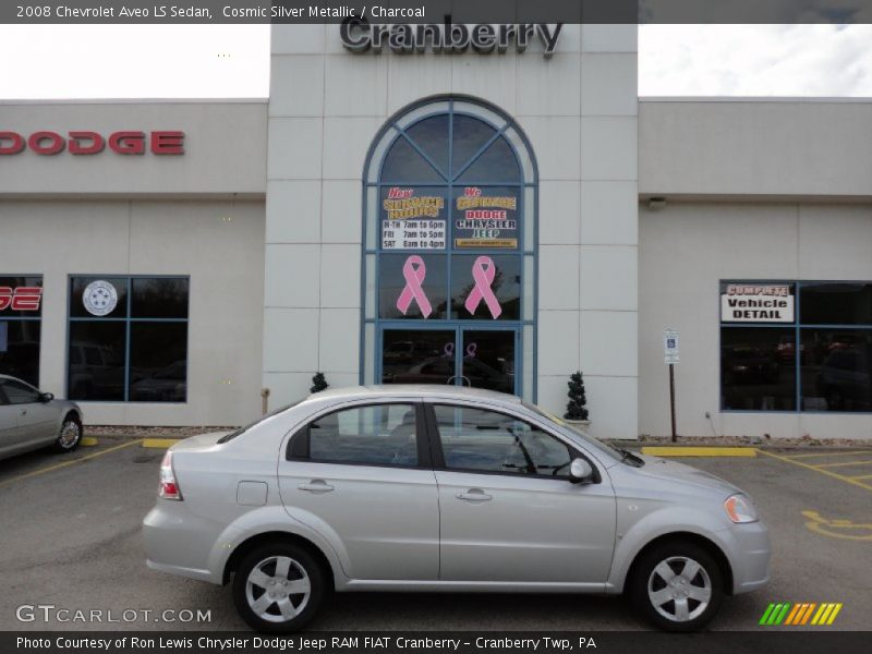 Cosmic Silver Metallic / Charcoal 2008 Chevrolet Aveo LS Sedan