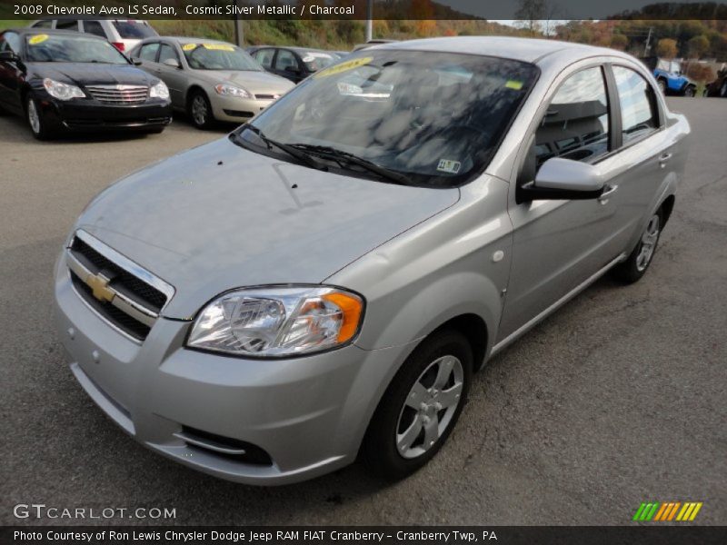 Cosmic Silver Metallic / Charcoal 2008 Chevrolet Aveo LS Sedan