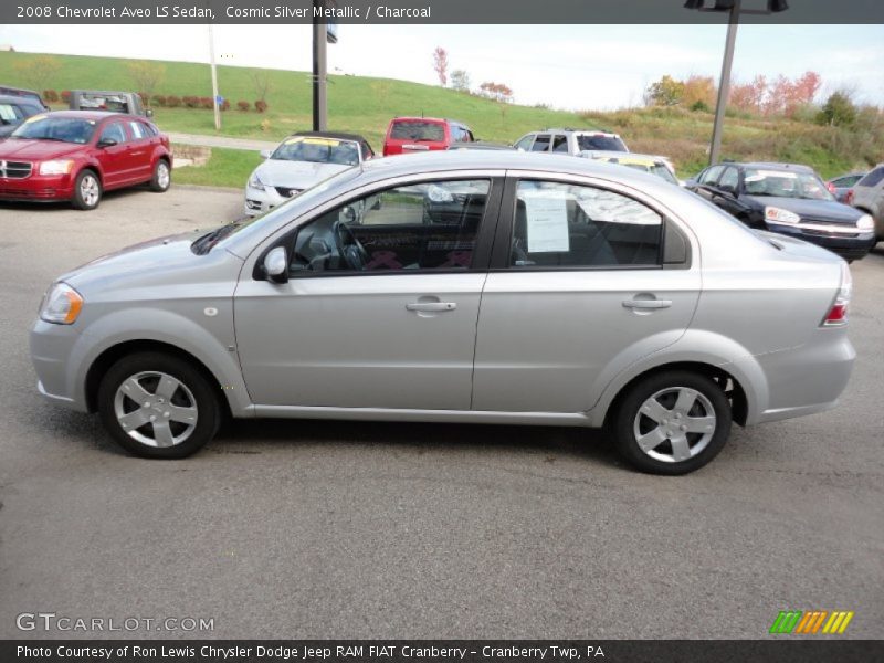 Cosmic Silver Metallic / Charcoal 2008 Chevrolet Aveo LS Sedan