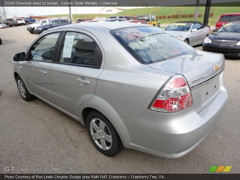 Cosmic Silver Metallic / Charcoal 2008 Chevrolet Aveo LS Sedan