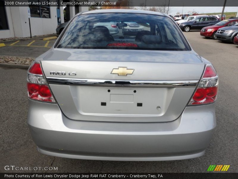 Cosmic Silver Metallic / Charcoal 2008 Chevrolet Aveo LS Sedan