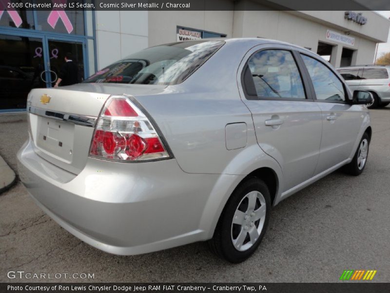 Cosmic Silver Metallic / Charcoal 2008 Chevrolet Aveo LS Sedan