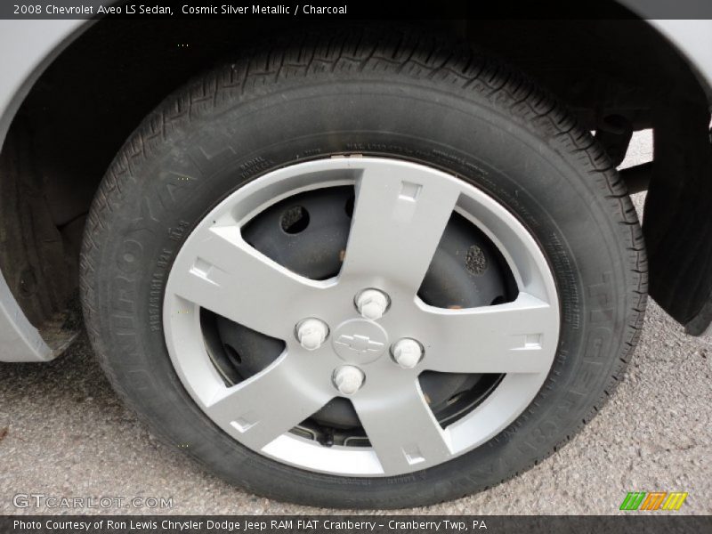 Cosmic Silver Metallic / Charcoal 2008 Chevrolet Aveo LS Sedan