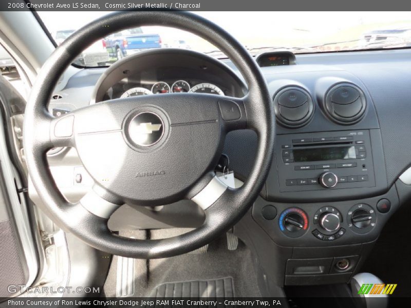 Cosmic Silver Metallic / Charcoal 2008 Chevrolet Aveo LS Sedan