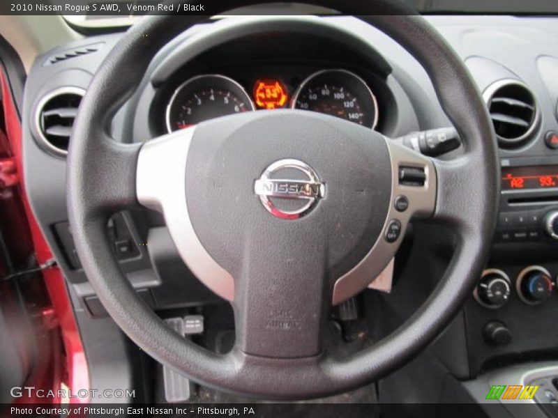 Venom Red / Black 2010 Nissan Rogue S AWD