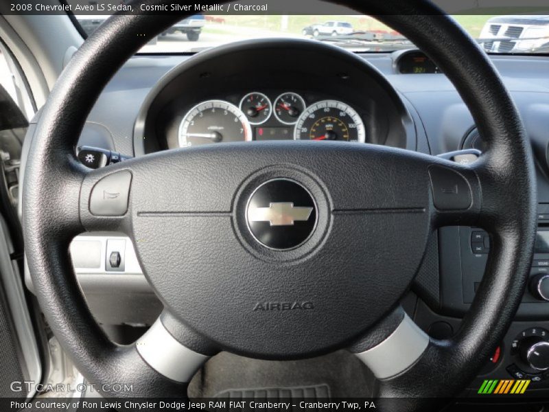 Cosmic Silver Metallic / Charcoal 2008 Chevrolet Aveo LS Sedan