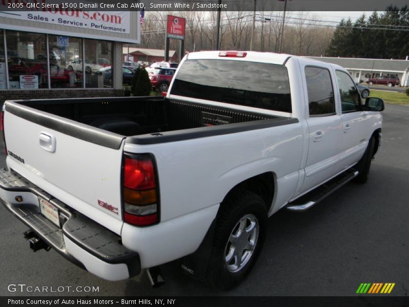 Summit White / Sandstone 2005 GMC Sierra 1500 Denali Crew Cab AWD