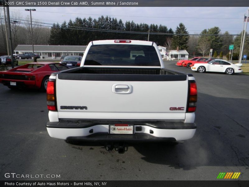 Summit White / Sandstone 2005 GMC Sierra 1500 Denali Crew Cab AWD
