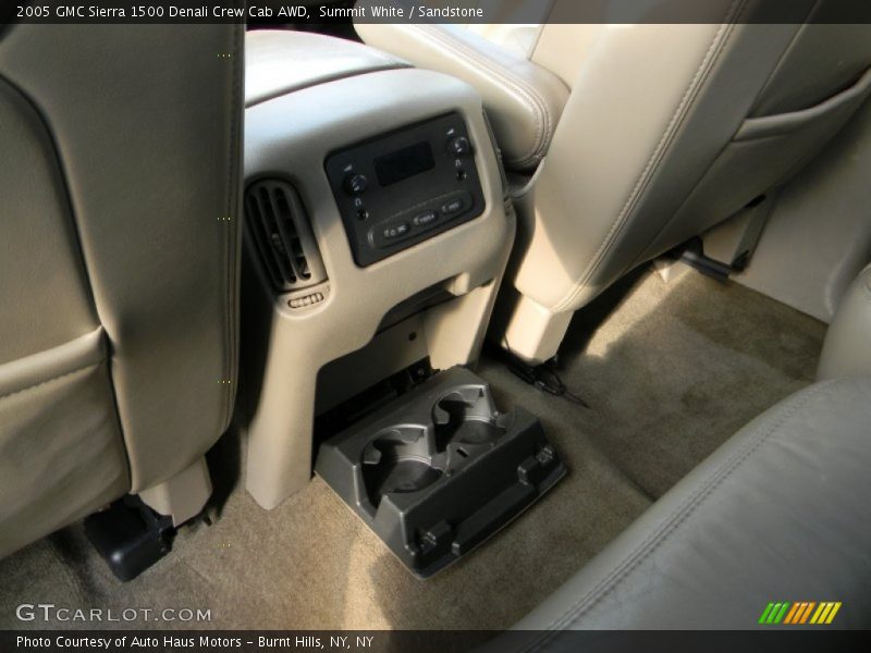 Summit White / Sandstone 2005 GMC Sierra 1500 Denali Crew Cab AWD