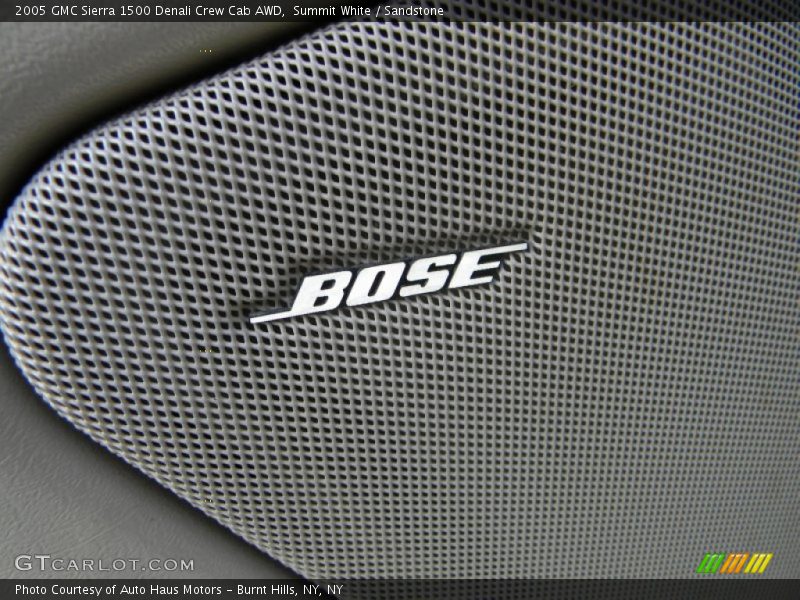 Summit White / Sandstone 2005 GMC Sierra 1500 Denali Crew Cab AWD