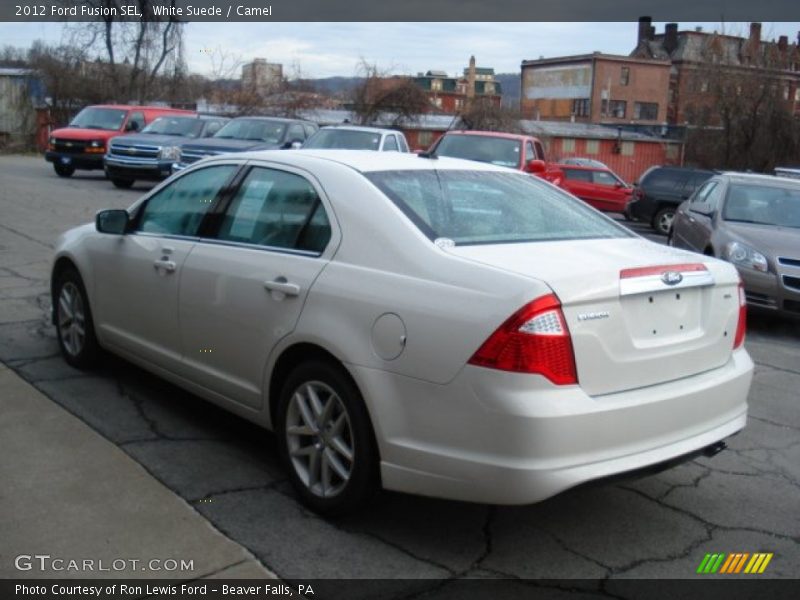 White Suede / Camel 2012 Ford Fusion SEL