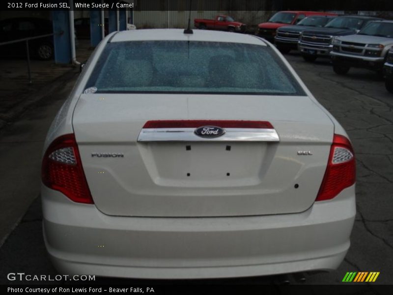White Suede / Camel 2012 Ford Fusion SEL