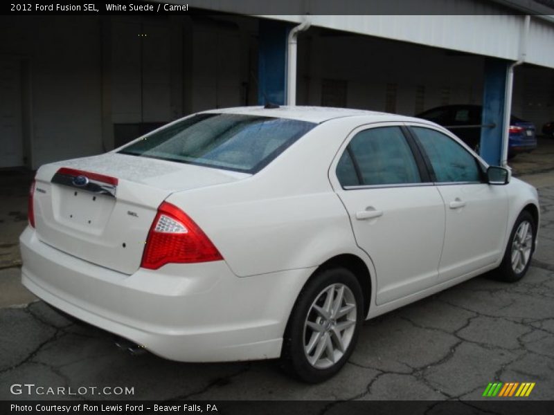 White Suede / Camel 2012 Ford Fusion SEL