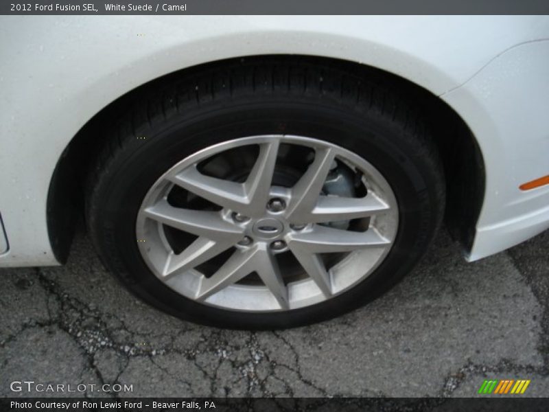 White Suede / Camel 2012 Ford Fusion SEL