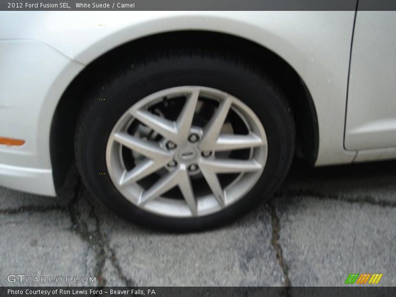 White Suede / Camel 2012 Ford Fusion SEL