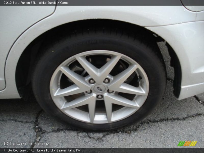 White Suede / Camel 2012 Ford Fusion SEL