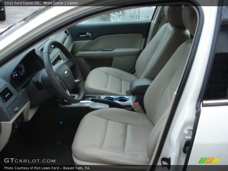White Suede / Camel 2012 Ford Fusion SEL