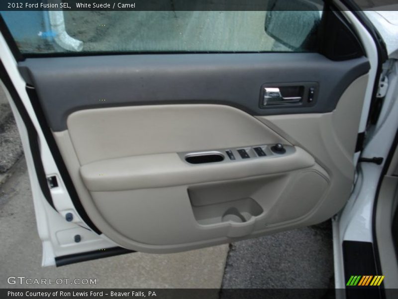 White Suede / Camel 2012 Ford Fusion SEL