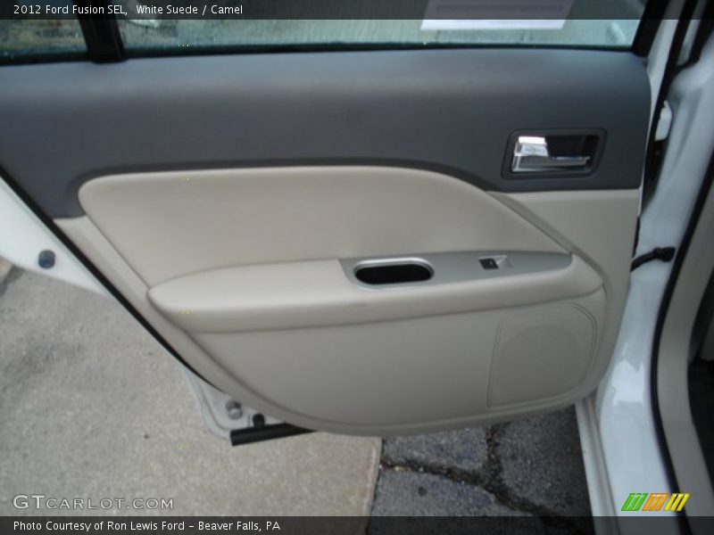 White Suede / Camel 2012 Ford Fusion SEL