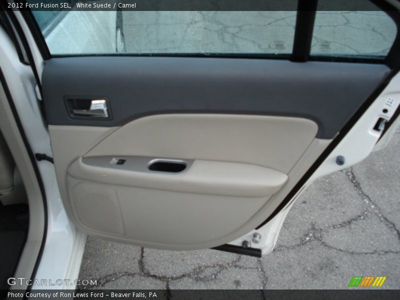White Suede / Camel 2012 Ford Fusion SEL