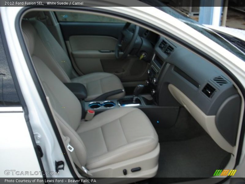 White Suede / Camel 2012 Ford Fusion SEL