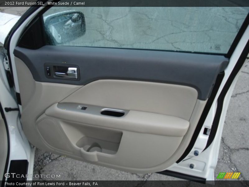 White Suede / Camel 2012 Ford Fusion SEL