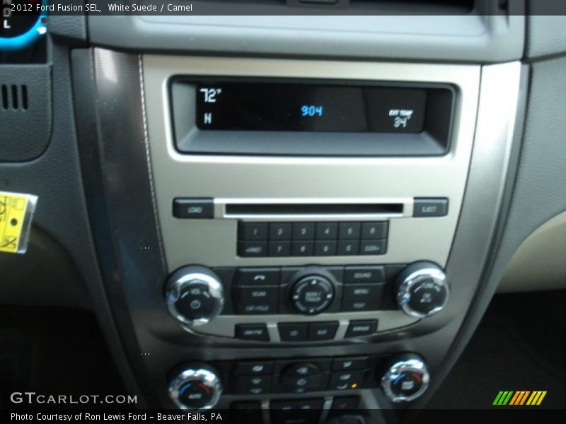 White Suede / Camel 2012 Ford Fusion SEL