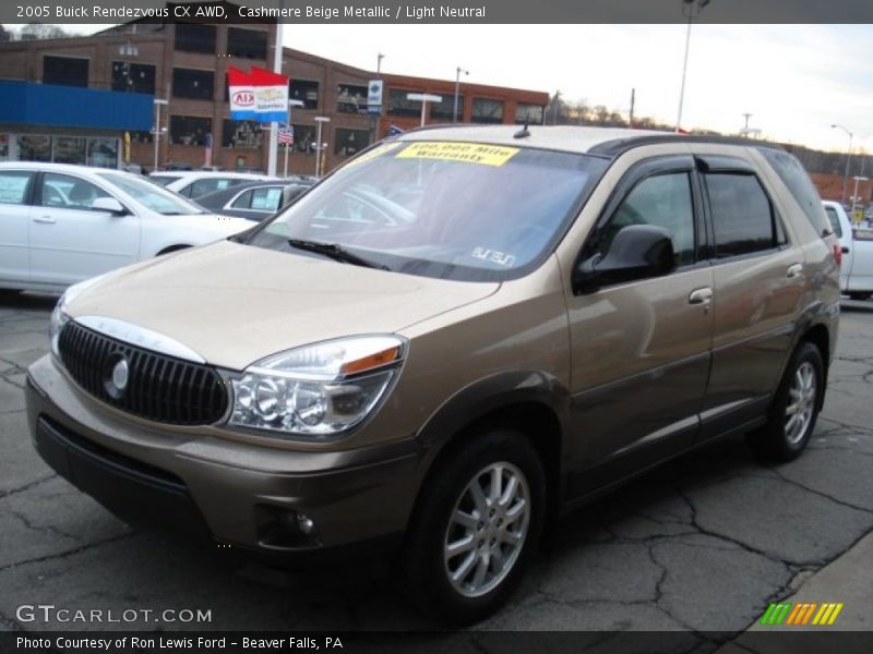 Cashmere Beige Metallic / Light Neutral 2005 Buick Rendezvous CX AWD