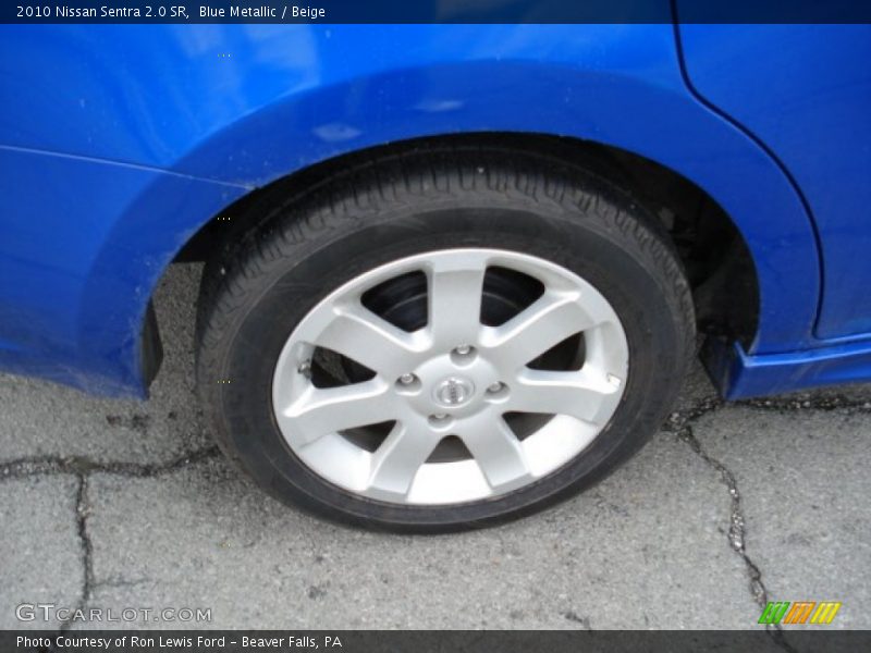 Blue Metallic / Beige 2010 Nissan Sentra 2.0 SR