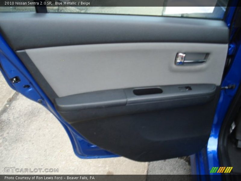 Blue Metallic / Beige 2010 Nissan Sentra 2.0 SR