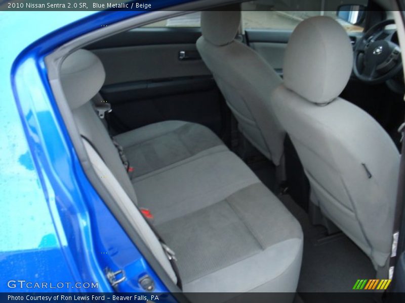 Blue Metallic / Beige 2010 Nissan Sentra 2.0 SR