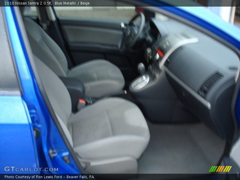 Blue Metallic / Beige 2010 Nissan Sentra 2.0 SR