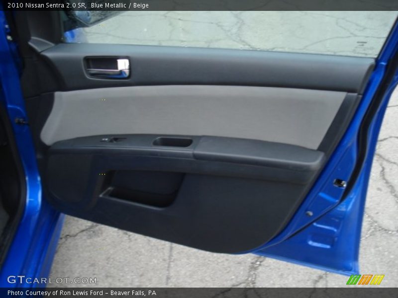 Blue Metallic / Beige 2010 Nissan Sentra 2.0 SR