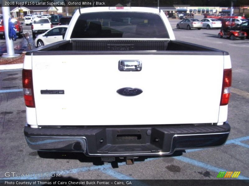 Oxford White / Black 2008 Ford F150 Lariat SuperCab