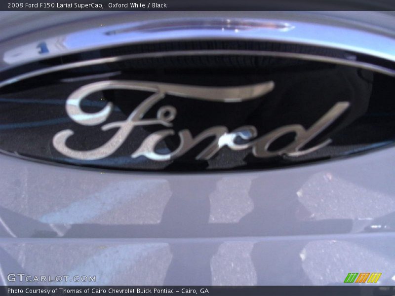 Oxford White / Black 2008 Ford F150 Lariat SuperCab