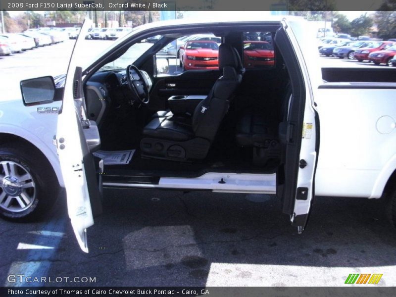 Oxford White / Black 2008 Ford F150 Lariat SuperCab