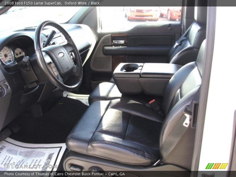 Oxford White / Black 2008 Ford F150 Lariat SuperCab