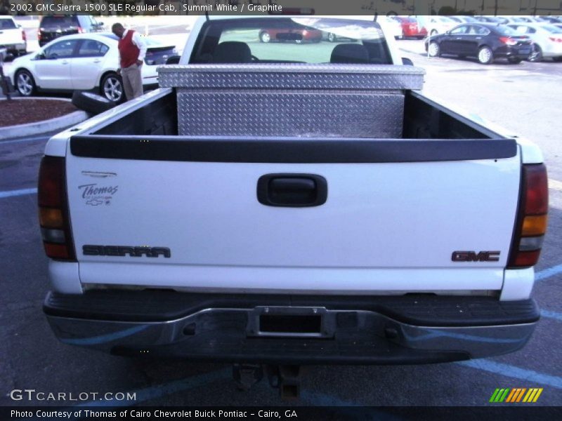 Summit White / Graphite 2002 GMC Sierra 1500 SLE Regular Cab