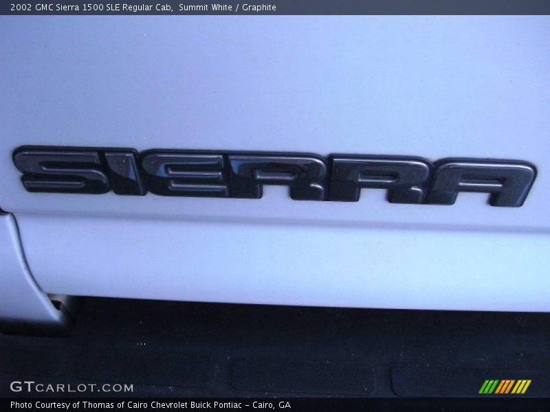 Summit White / Graphite 2002 GMC Sierra 1500 SLE Regular Cab