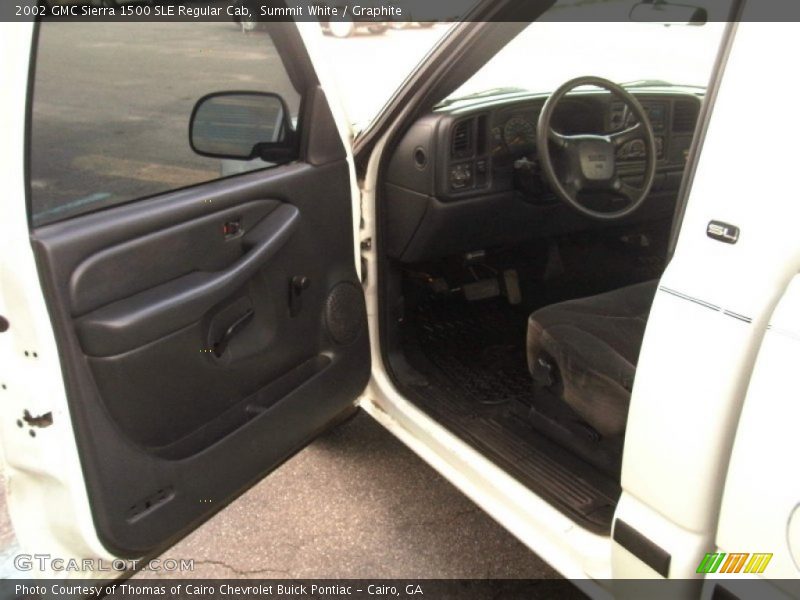 Summit White / Graphite 2002 GMC Sierra 1500 SLE Regular Cab